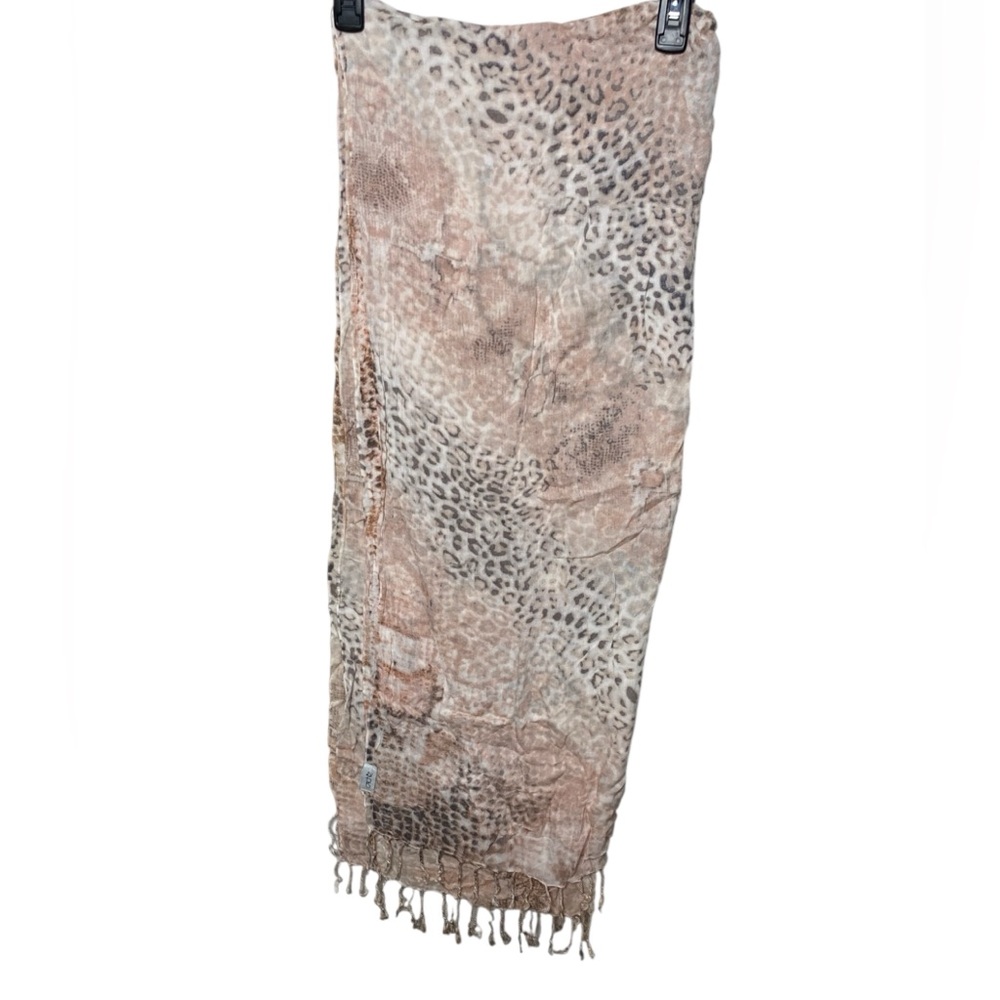 Cache Animal Print Swim Cover-Up in Beige and Brown